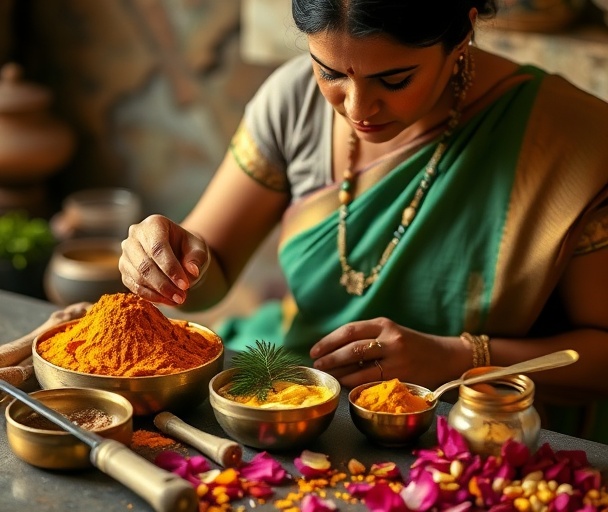 Traditional beauty ingredient preparation